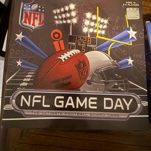 NFL Game Day Board Game with Green Football Field and Red NFL Logo
